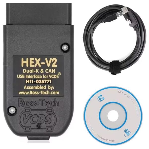 VCDS Vag Scanner Tool OBD2 Diagnostic Multi-Language HEX V2 VCDS VAG COM